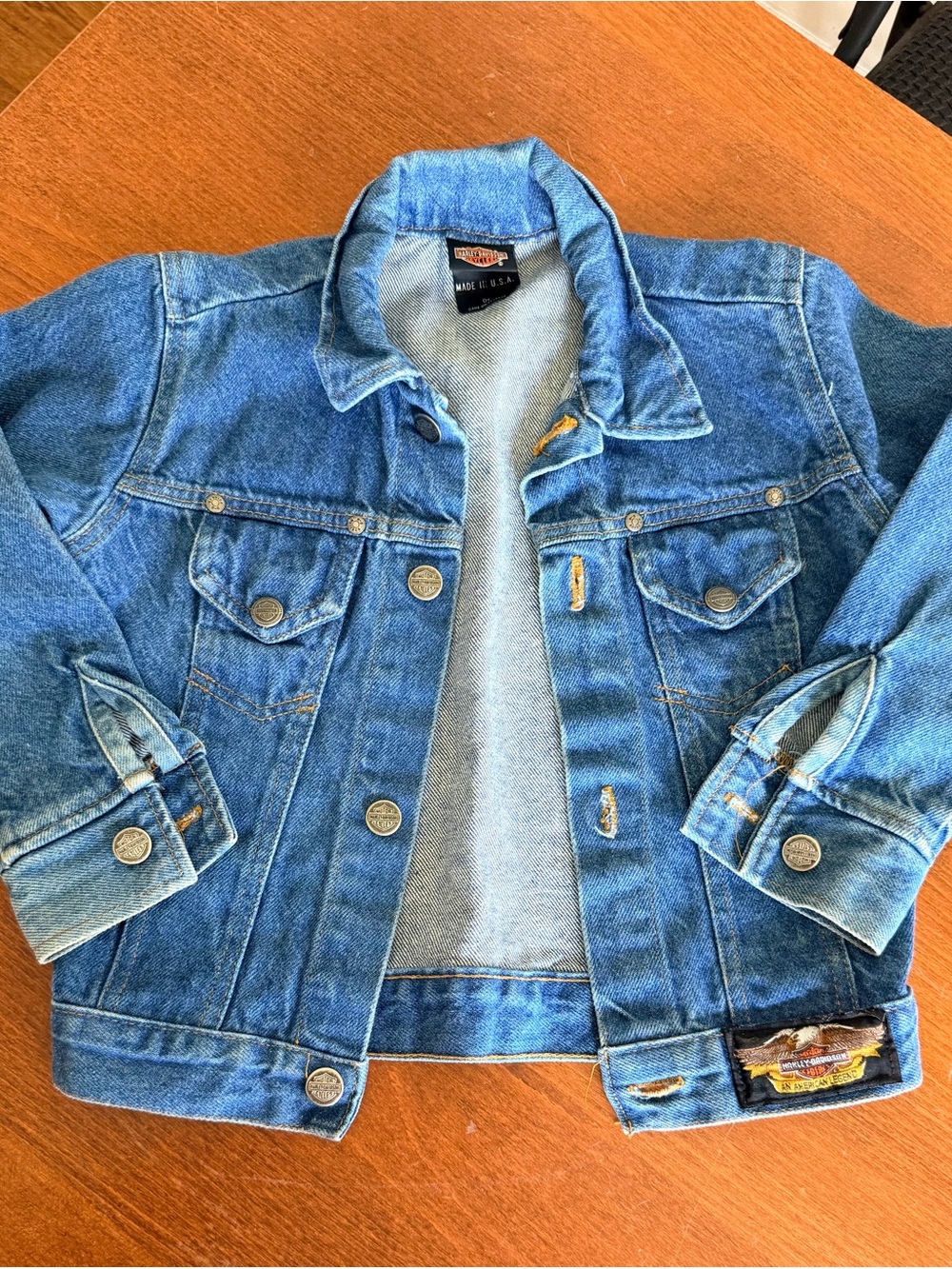 Harley-Davidson Kids Blue Denim Jacket with Patch